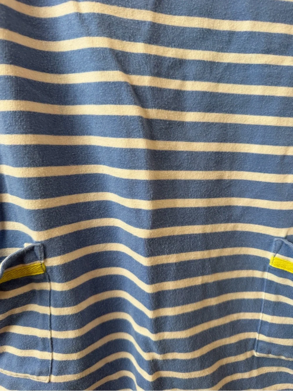 Mini Boden Girls Sailor A Line Dress Blue White Stripes Pockets Size 11-12